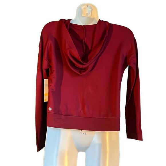 Zella Girl Hooded Pullover Burgundy size 8/10 - Picture 12 of 12